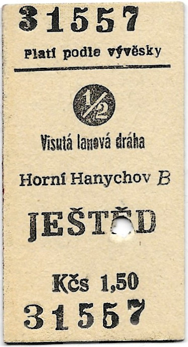 Horní Hanychov - Ještěd (½)