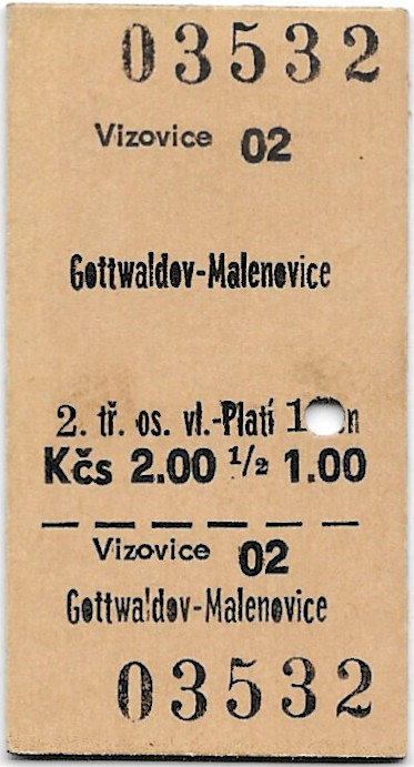Vizovice - Gottwaldov-Malenovice
